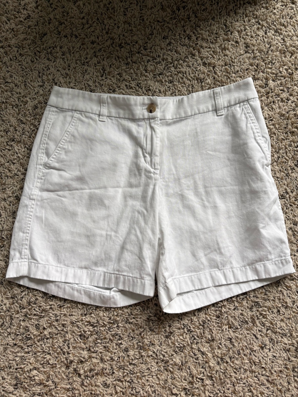 J. Crew White Chinos Shorts